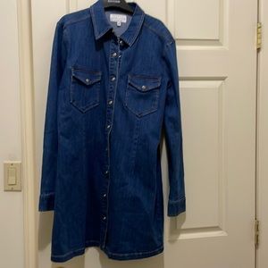 Kendall + Kylie denim dress (sz m)